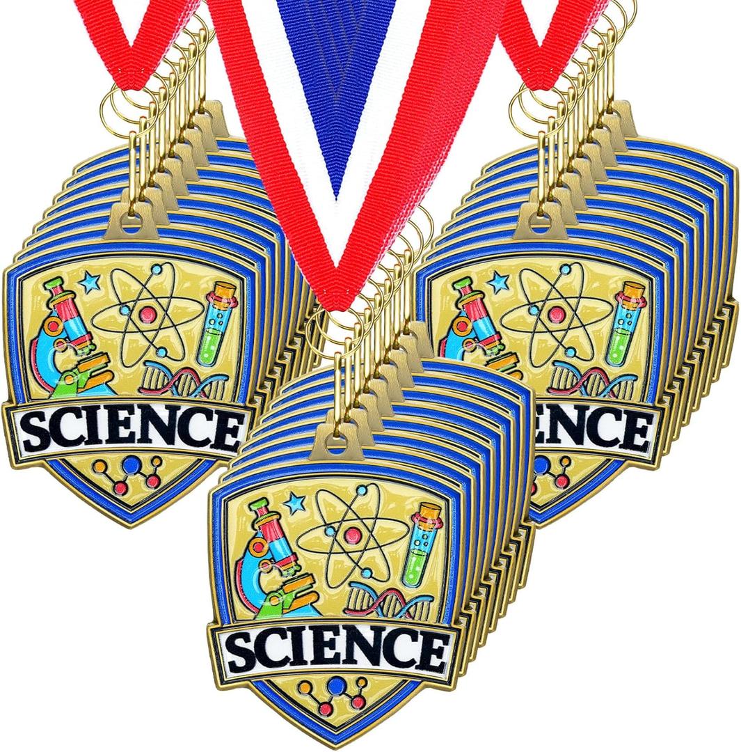 Yaomiao 10/20 Pcs 2. 4'' Award Medals Bulk Gold Winner Team Participation Medals for Kids Adults Metal Trophy Tournaments Competitions Award Prize Gift