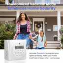 BN-LINK Indoor Digital Timer Outlet, Dual Outlet 7 Day Programmable Light Switch, 3 Prong Plug in Timers for Electrical Outlets, Lamps, Fans, 8 On/Off Programs, 2 Pack, 15A/1875W, ETL Listed