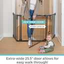 Toddleroo by North States - Deluxe Décor Safety Gate: Hardware Mounted Extra Wide Metal Baby Gate - Adjustable Child Gate - 38.3 to 72 Inches Wide - 30 Inches Tall - Matte Bronze
