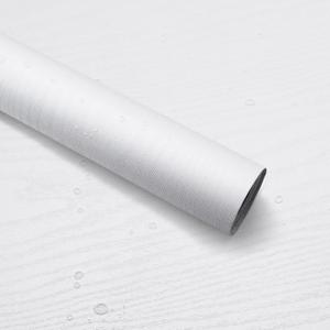 seonta White Contact Paper 24"x200" Wood Peel and Stick Wallpaper Waterproof Removable Self Adhesive Wall Paper Cover Wood Vinyl Wrap for Countertop Desk Table Cabinets