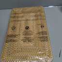 Rattan Serving Tray, Rectangular Woven Tray Wicker Decorative Serving Baskets, Hand Woven Wicker Basket, Decorative Tray for Home