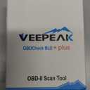 Veepeak OBDCheck BLE+ Bluetooth OBD II Scanner for iOS & Android, Car Check Engine Code Reader Wireless OBD Diagnostic Scan Tool
