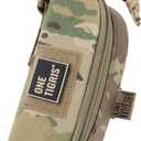OneTigris Eyeglasses Hard Case Tactical Molle Zipper Sunglasses Carrying Case 1000D Nylon with Clip (Camocolor)