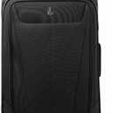 Travelpro Maxlite 5 Softside Expandable Upright 2 Wheel Checked Medium Luggage, Lightweight, 26-Inch Black