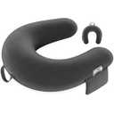 Crochet & Reading Pillow for Lap Support, Gaming Lap Support Pillow, Knitting Pillow on Bed/Sofa, Large Ergonomic Gaming Pillow for Arm Rest, Couch & Reading/Crocheting, Black