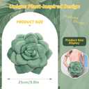 Plant-Inspired Pillow - Hand-Stitched Plush Decorative Throw Pillow, 3D Flower Plant Cushion, Plush Pillows for Bedroom, Living Room, and Home Decoration, 25cm/9.8in