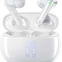 Wireless Earbuds, Bluetooth Ear Buds Headphones with LED Charging Case, Deep Bass Stereo Sound, 40 Hours Playtime, IP7, Lightweight in-Ear Earphones for iPhone Android Sports Workout