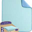 Bed Pads Washable Waterproof,Washable Underpads,Super Absorbency Reusable Bedwetting Incontinence Pads for Kids, Adults, Elderly, and Pets - Waterproof Protective Pad for Couch,Sofa,Floor,Bed (2 Pack - 34"X52")