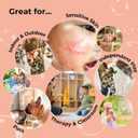 Innobaby Spike Bubble Blower with Mess Free Botanical Bubbles and Dipping Tray - Magic Wand Blows Oodles of Bubbles Without The Mess - Recommended for Speech, Visual & Motor Development - Color: Aqua