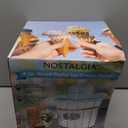 Nostalgia Electric Ice Cream Maker  Parlor Style, Old Fashioned Soft Serve Ice Cream Machine Makes Frozen Yogurt or Gelato in Minutes - Fun Kitchen Appliance  White - 4 Quart