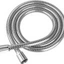 Metal Shower Hose Replacement, 59" Extra Long for Handheld Shower Heads, Leakproof Stainless Steel Showerhead Hose, Chrome