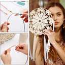 Hotop Metal Rings Hoops Metal Dream Catcher Macrame Steel Craft Rings Floral Hoop for Wreaths Macrame Projects(24 Pcs,Circle)