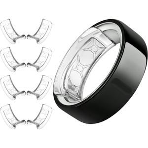 YWXTW [Invisible Grips for Oura Ring Size Adjuster, Waterproof Adhesive Guard Compatible with Samsung/Ultrahuman Ring, Thinner Sizers for Smart Ring, 8 Pack (Medium, Transparency)