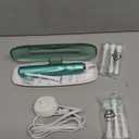 Aquasonic Vibe Series Ultra-Whitening Toothbrush  ADA Accepted Power Toothbrush - 8 Brush Heads & Travel Case  40,000 VPM Motor & Wireless Charging - 4 Modes w Smart Timer  Mint Green Metallic