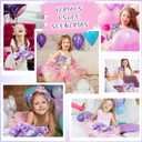 24 Set Purple Spa Party Hair Scrunchies Gift Bulk For Guest With Greeting Cards And Organza Bags Girls Sleepover Party Favors Elastic Hairband Bachelor Sleeping Slumber Party Supplies