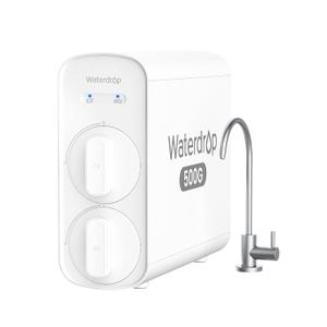Waterdrop G5P500 Reverse Osmosis Water Filter, NSF/ANSI 58 & 372 Certified, 7 Stage Reverse Osmosis System, 500G RO Water Filtration System, 2:1 Pure to Drain, Reduces TDS PFAS, BPA Free