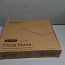 Large Pizza Stone, 16"x14" Rectangular Pizza Stone for Oven Grill BBQ, Baking Stone for Pizza Bread, Unique Built-in 4 Handles Cooking Stone, 16" x 14" x 0.67"