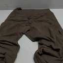 Sunzel No Front Seam Flare Leggings for Women with Pockets Hidden Butt Lifting Scrunch Tummy Control Mini Flared Yoga Pants (Large, Seal Brown)