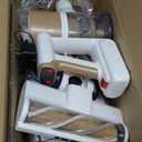 Cordless Vacuum Cleaner, 500W/40Kpa Vacuum Cleaners for Home, Stick Vacuum Cordless with LED Display, Anti-Tangle & Wall Mount, 8 in 1 Lightweight Vacuum for Hard Floors Pet Hair (Gold)