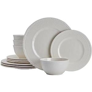 Mikasa Italian Countryside 12 Piece Melamine Outdoor Dinnerware Set, Service for 4