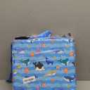 Booster Seat for Dining Table, KIDUN Portable Heightening Cushion, Washable Adjustable Booster Cushion for Kids with Safety Buckles and Non-Slip (Sea Blue)