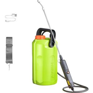 ESX-6 1.6G/6L Battery Powered Sprayer Built-in 4000mAh Rechargeable Battery, Spray 32 Gallons on a Single Charge, Telescopic Wand, Electric Sprayer in Lawn & Garden, (Green)