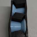 6.2 Inch Extra Wide Elevated Ceramic Cat Bowls, Food and Water Bowl Set for Elder Big Cats Small Dogs, Raised Design for Pet Easy Eating, Protect Cat's Spine Set of 2(Blue)