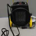 Buyplus Outdoor Heaters for Patio, 1500W Portable Garage Heater with Overheat Protection & 3S Fast Heating, Non-Slip Cushion, Electric Space Heater for Patio, Garage, Bedroom, Office, Black