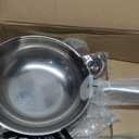 Pure Titanium Pan Scratch-Resistant Fast-Heating Non Stick Titanium Hammered Pans Saucepan for Cooking, Dishwasher-Friendly Titan Frying Pan Pro with Lid & Spatula, Compatible with All Cooktops, 3.2 Quarts
