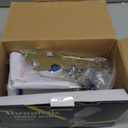 Professional HVLP Spray Gun, 1.4/1.7/2.0mm Nozzle HVLP High Atomization Flow Adjustable Pneumatic Gravity Spray Gun with 600cc Cup & Gauge for Paint Touch-Up(Blue)