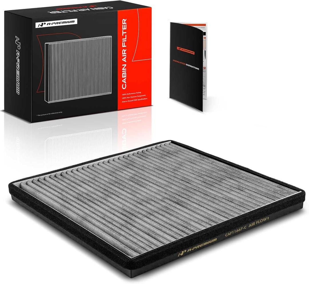 A-Premium Under Hood Cabin Air Filter with Activated Carbon Compatible with Chevrolet Camaro 2010 2011 2012 2013 2014 2015