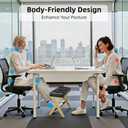 Double Step Foot Rest for Under Desk at Work, Wooden Under Desk Footrest with Non-Slip EVA Stepping Surface, Ergonomic Foot Stools for Under Office Desk, Enhances Posture,Home Office Gaming