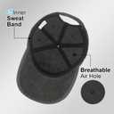 Gardening Gifts for Women - Gardening Hat Embroidered Breathable Cute Baseball Cap for Mom, Wife Outdoor Work (Gray)