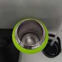 Insulated Water Bottle with Straw | 32oz Stainless Steel Metal Vacuum Water Flask in 3 color's | Leakproof Sports Bottle with 3 Lids & Protective Sleeve | 24hr Cold/12hr Hot (Green)