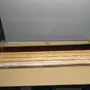 Iron Forge Tools Pellet Grill Storage Shelf - Compatible with Traeger Pro 34 - Real Wood Bamboo Slat Shelf for Smoker Pellet Storage Grill Bin Accessories