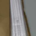 White Long Curtain Rod for Windows 66 to 120 Inch, Splicing 5/8" Heavy Duty Curtain Rod for Outdoor Patio, Sliding Glass Door, Adjustable Drapery Rod Set with Brackets, Matte White