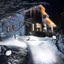 High Brightness 1000LM Outdoor Spot Lights for Yard, 3500K Warm White Spot Lights Outdoor with 4.9FT Electric Cord, 10W LED IP66 Waterproof Landscape Spotlights for Garden Tree Flag - 2 Pack