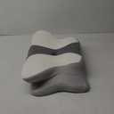 Cervical Pillow for Neck Pain Relief - Ergonomic Pillow for Sleeping Side Sleeper Pillow for Adults, Contour Neck Pillow Cooling Memory Foam Pillows, Orthopedic Bed Pillow for Back Stomach Sleepers (White + Grey)