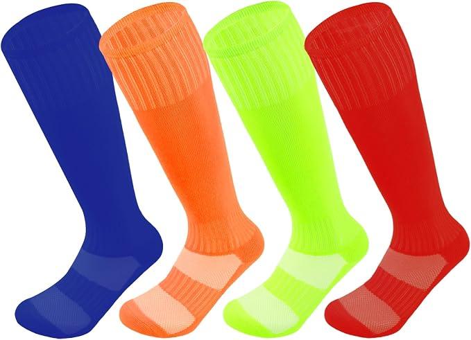Kids Soccer Socks - Youth Football & Baseball Socks 7-10Y