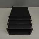 Bed Risers 6 Inch Heavy Duty,Oversized Couch Risers, Extra Wide Furniture Risers for Sofa Table Desk Headboard Chair Lifting,Rectangle Risering Blocks Support 6000 lbs (Pack of 4, Black)