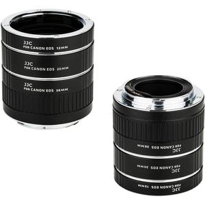 JJC EF & EF-S Mount Auto Focus Extension Tube Set for Canon EOS 90D 80D 70D 60D 77D Rebel T6 T7 T5 T8i T7i T6i T6s T5i T4i SL3 SL2 EOS 6D Mark II 7D Mark II 5D Mark IV III 5Ds R 1Dx Mark II and More (Canon EF/EF-S Mount (3 Tubes)) JJC EF & EF-S Mount Auto Focus Extension Tube Set for Canon EOS 90D 80D 70D 60D 77D Rebel T6 T7 T5 T8i T7i T6i T6s T5i T4i SL3 SL2 EOS 6D Mark II 7D Mark II 5D Mark IV III 5Ds R 1Dx Mark II and More (Canon EF/EF-S Mount (3 Tubes))
