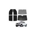 KUST Upgraded 2 Pack Retractable Automotive Sunshade Car Window Sunshades (Not fit for Truck), Adjustable Auto Thickened Sunshade, Car Accessories for All Season, Black and Silver, Blocks UV Rays