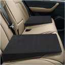 2PCS Auto Seat Wedge Leveling Cushion, Comfortable Ergonomic Wedge Foam Pad Car Seat Cushion, Angled Design Rear Seat Pad Office Chair Support Cush ion for Pain Relief