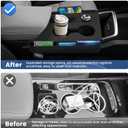 Autorder Silicone Center Console Organizer for 2025-2026 Chevy Chevrolet Equinox Accessories Anti Scratch Protective Pad Cover Storage Box Silicone Shift Panel Trim Cover(Not for Equinox EV)