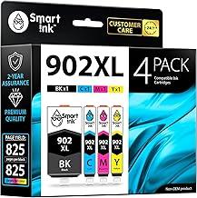 902XL Ink Cartridges Combo Pack 4Pack (Black/Cyan/Magenta/Yellow) Replacement for HP 902XL 902 OfficeJet Pro 6960 6968 6970 6971 6976 Printers