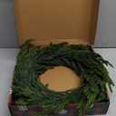 Artgar 26 Inch Pine Wreath - Christmas Wreaths for Front Door - Real Touch Pine Wreath - Large Artificial Green Wreaths for Walls Windows Porches Farmhouse Indoor Outdoor Home Decor (Style-1)