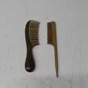 2pcs Wooden Wide Tooth Hair Comb Sandalwood Tail Combs for Curly Thick Hair Styling