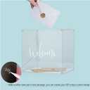 All Clear Acrylic DIY Wedding Box with Your DIY Print - Assembly Box for Reception/Party Decorations(10x10x8.5)