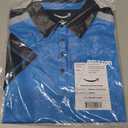 LULY YANG DSP Women's Active Polo - Short Sleeve (Blue, L)