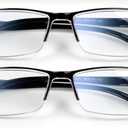 Gaoye +0.5 Executive Style Reading Glasses Men - Durable Readers with Blue Light Filtering- Comfortable Fit with TR90 Frames